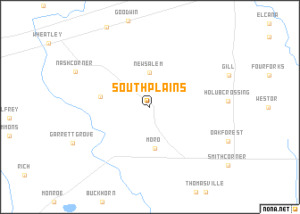 map of South Plains