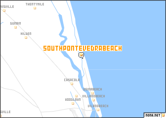 map of South Ponte Vedra Beach