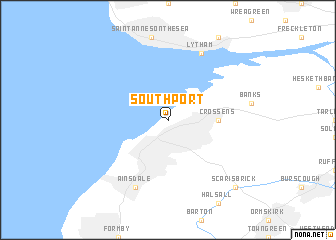 map of Southport