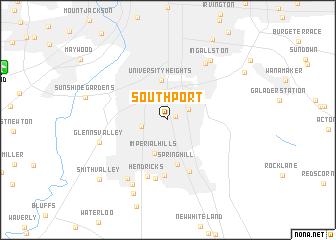 map of Southport