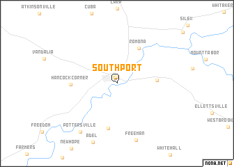 map of Southport