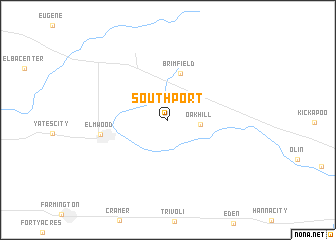map of Southport