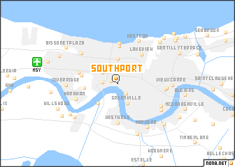 map of Southport