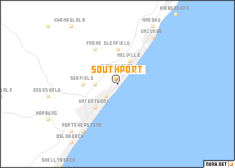 map of Southport