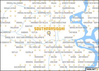 map of South Rāmsiddhi