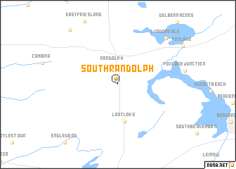 map of South Randolph
