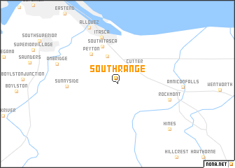 map of South Range