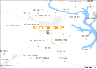 map of South Salisbury