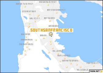 map of South San Francisco