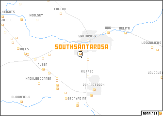 map of South Santa Rosa