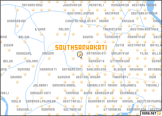 map of South Sārwākāti