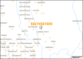 map of South Sātāra