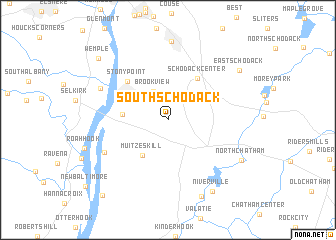 map of South Schodack