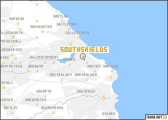 map of South Shields