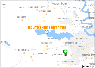 map of South Shore Estates