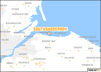 map of South Shore Park