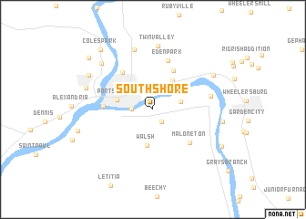 map of South Shore