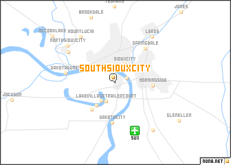 map of South Sioux City