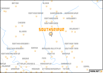 map of South Srīpur