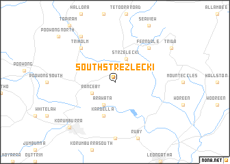 map of South Strezlecki