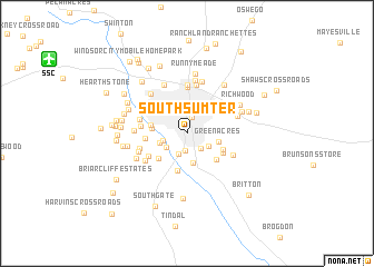 map of South Sumter