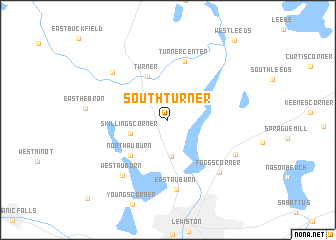 map of South Turner