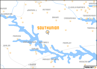 map of South Union