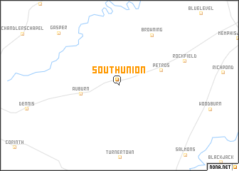 map of South Union