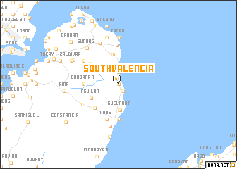 map of South Valencia