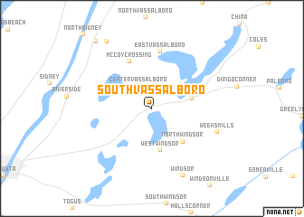 map of South Vassalboro