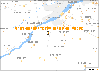 map of Southview Estates Mobile Home Park