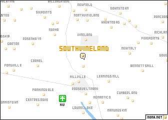 map of South Vineland