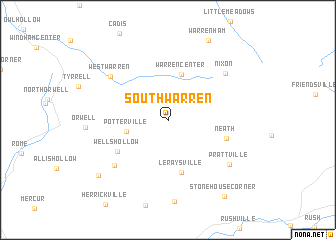 map of South Warren