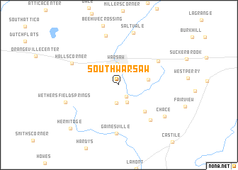 map of South Warsaw