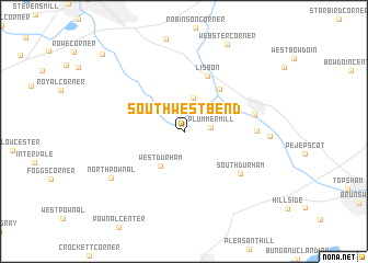 map of South West Bend