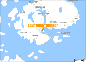map of Southwest Harbor