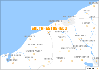 map of Southwest Oswego