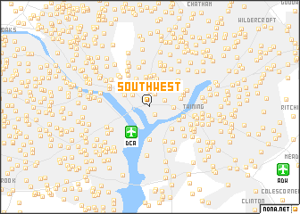 map of Southwest