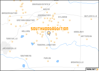 map of Southwood Addition