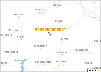 map of South Woodbury