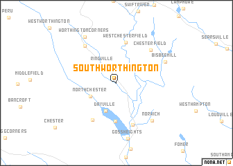 map of South Worthington