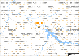 map of Soutice