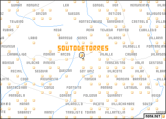 map of Souto de Torres