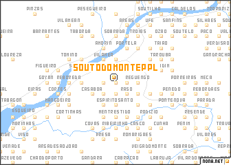 map of Souto do Monteppl
