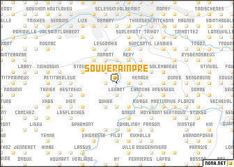 map of Souverain Pré