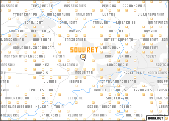map of Souvret