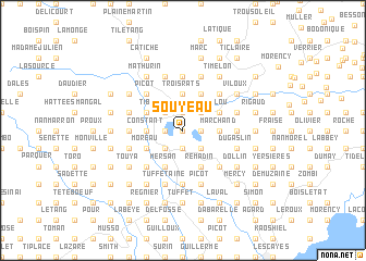 map of Souyeau