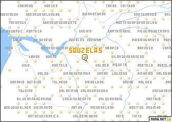 map of Souzelas