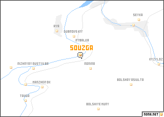 map of Souzga
