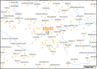 map of Sovač